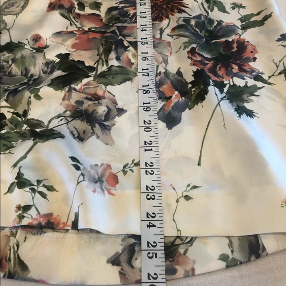 KULSON ITALY silk midi floral print skirt - Picture 6 of 8